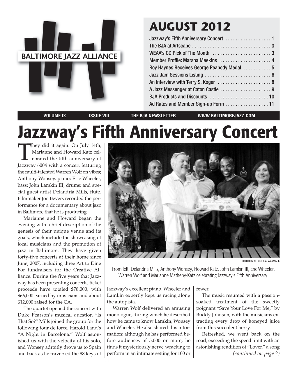 Jazzway's Fifth Anniversary Concert
