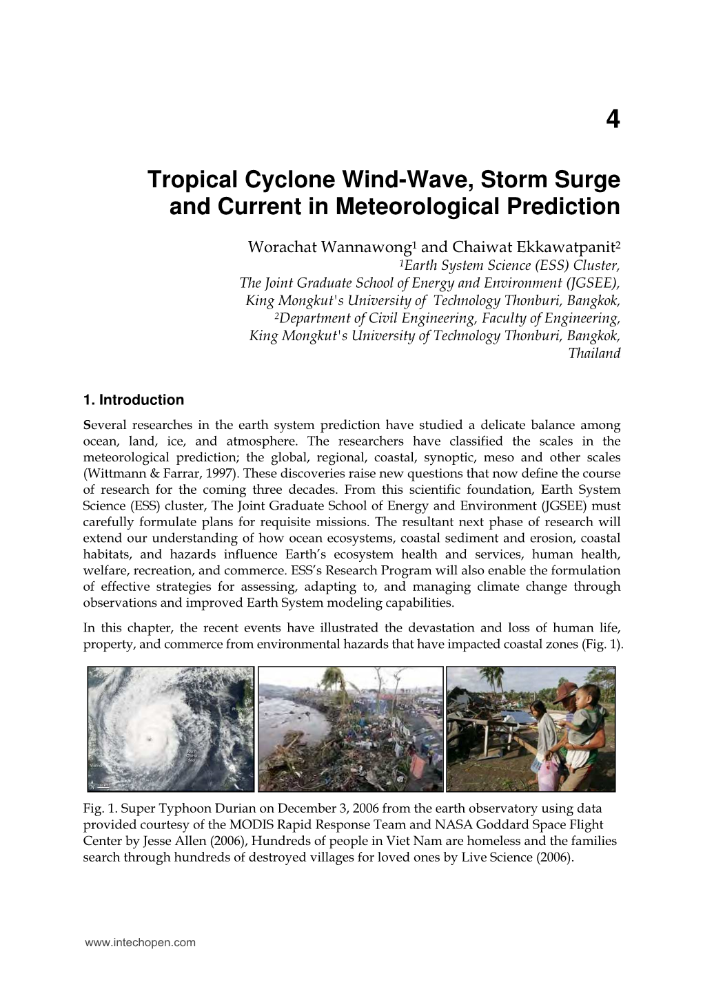 Tropical Cyclone Wind-Wave, Storm Surge and Current in Meteorological Prediction