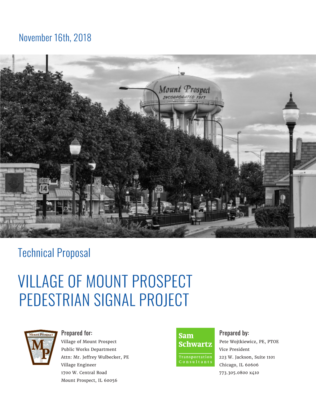 Village of Mount Prospect Pedestrian Signal Project