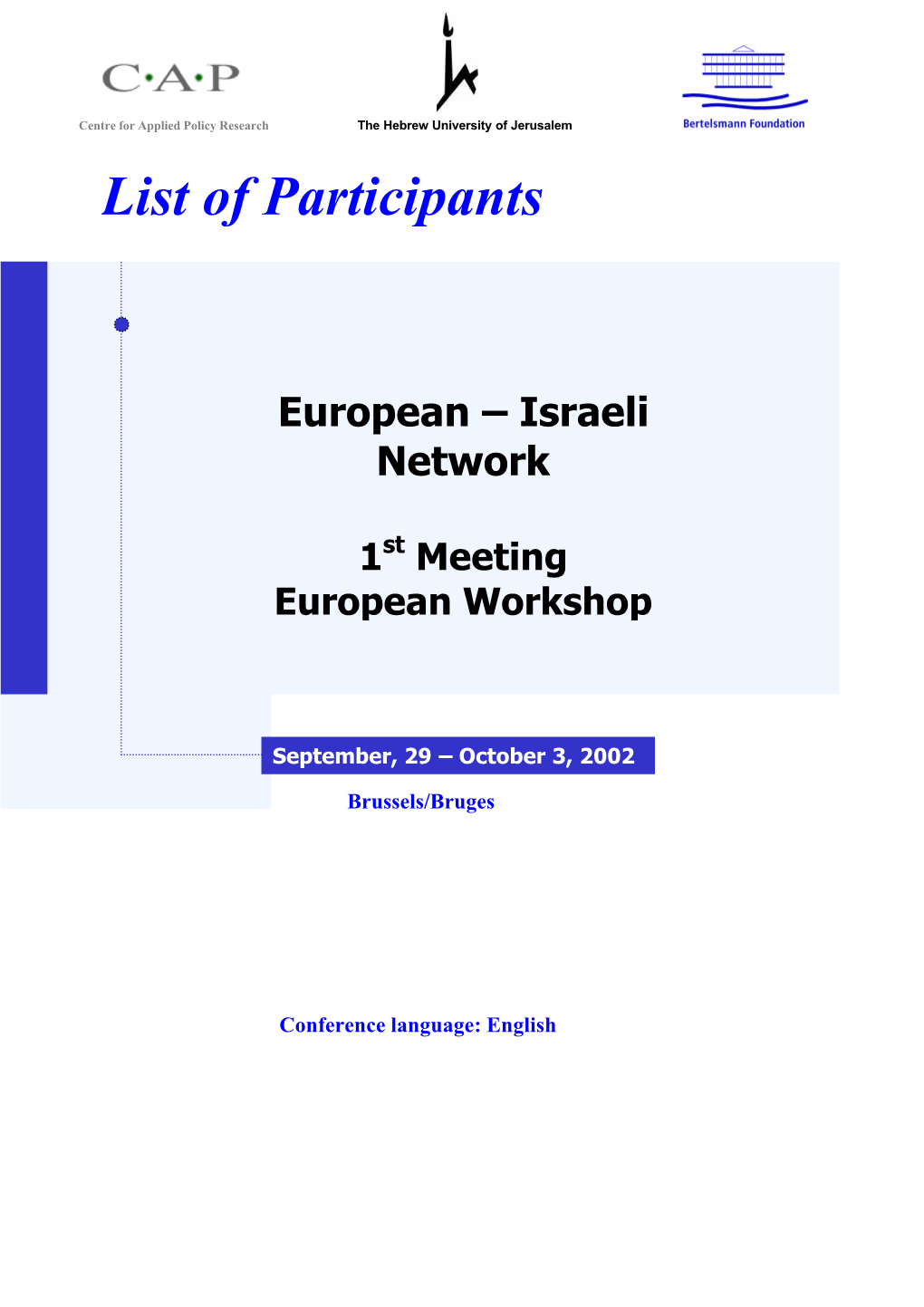 European – Israeli Network