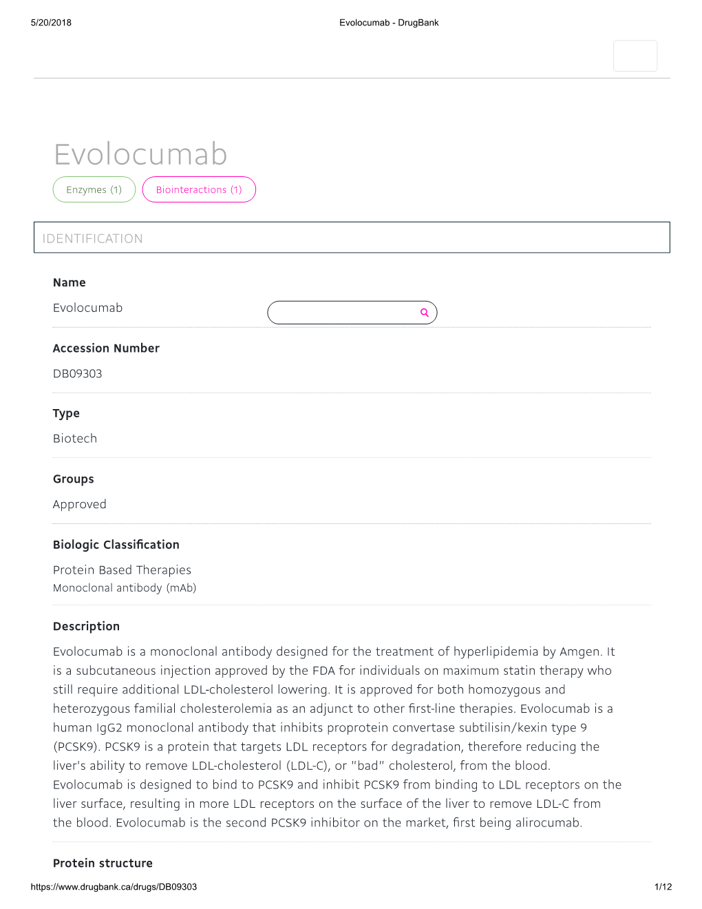 Evolocumab - Drugbank