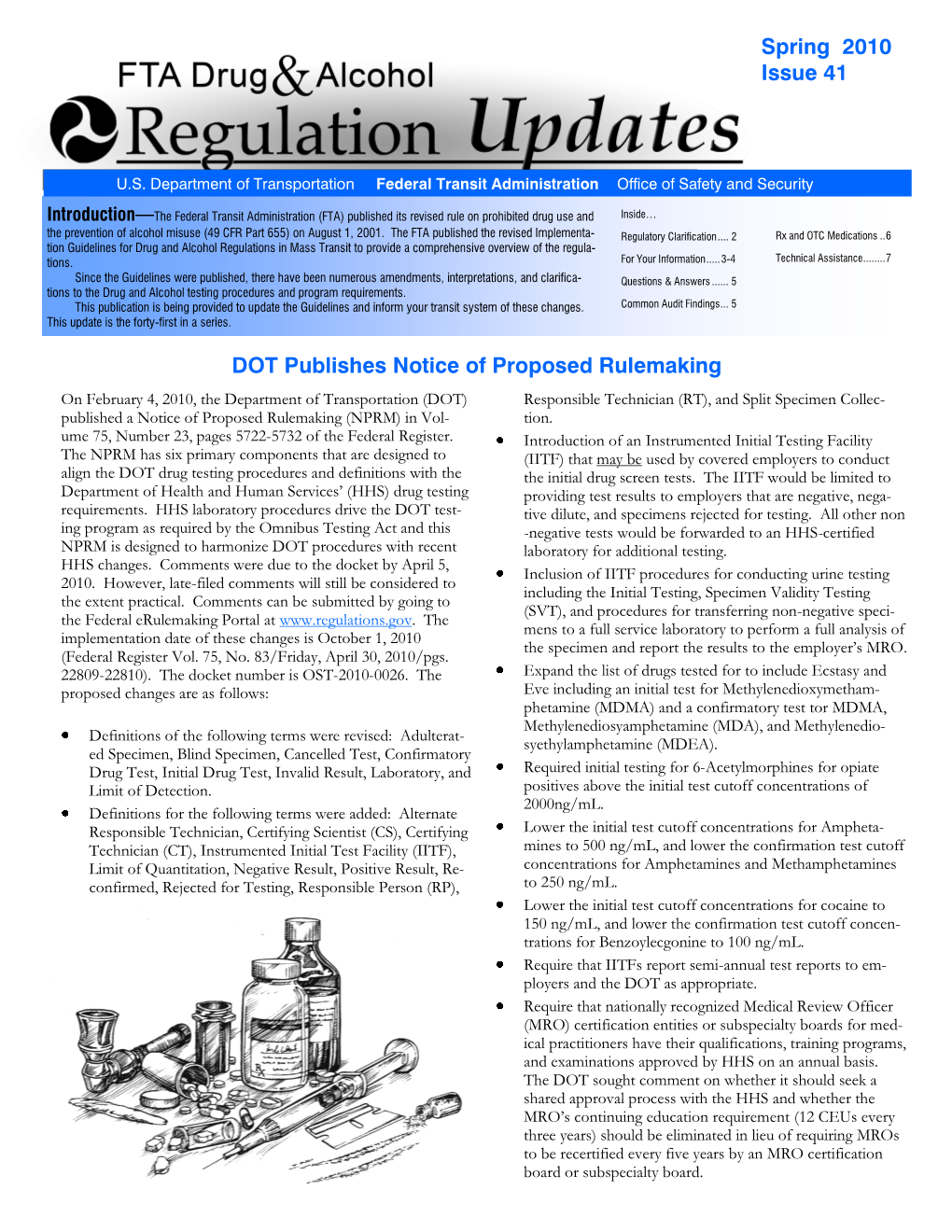 FTA Drug & Alcohol Regulation Updates