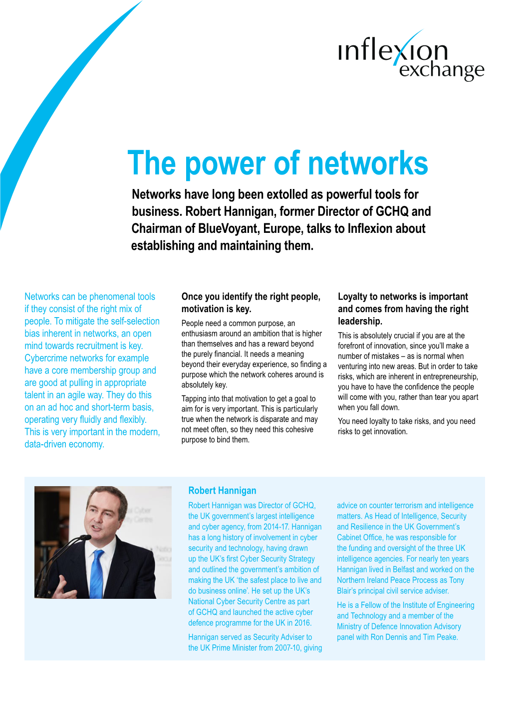 The Power of Networks Networks Have Long Been Extolled As Powerful Tools for Business