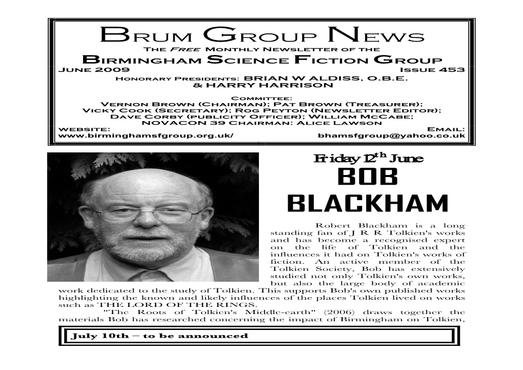 BSFG News 453 June 2009