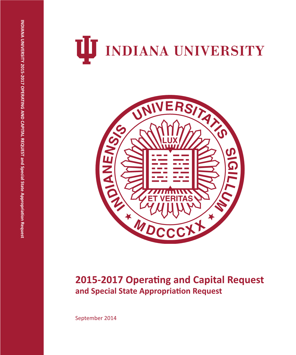 2015-2017 OPERATING and CAPITAL REQUEST and Special State Appropriation Request