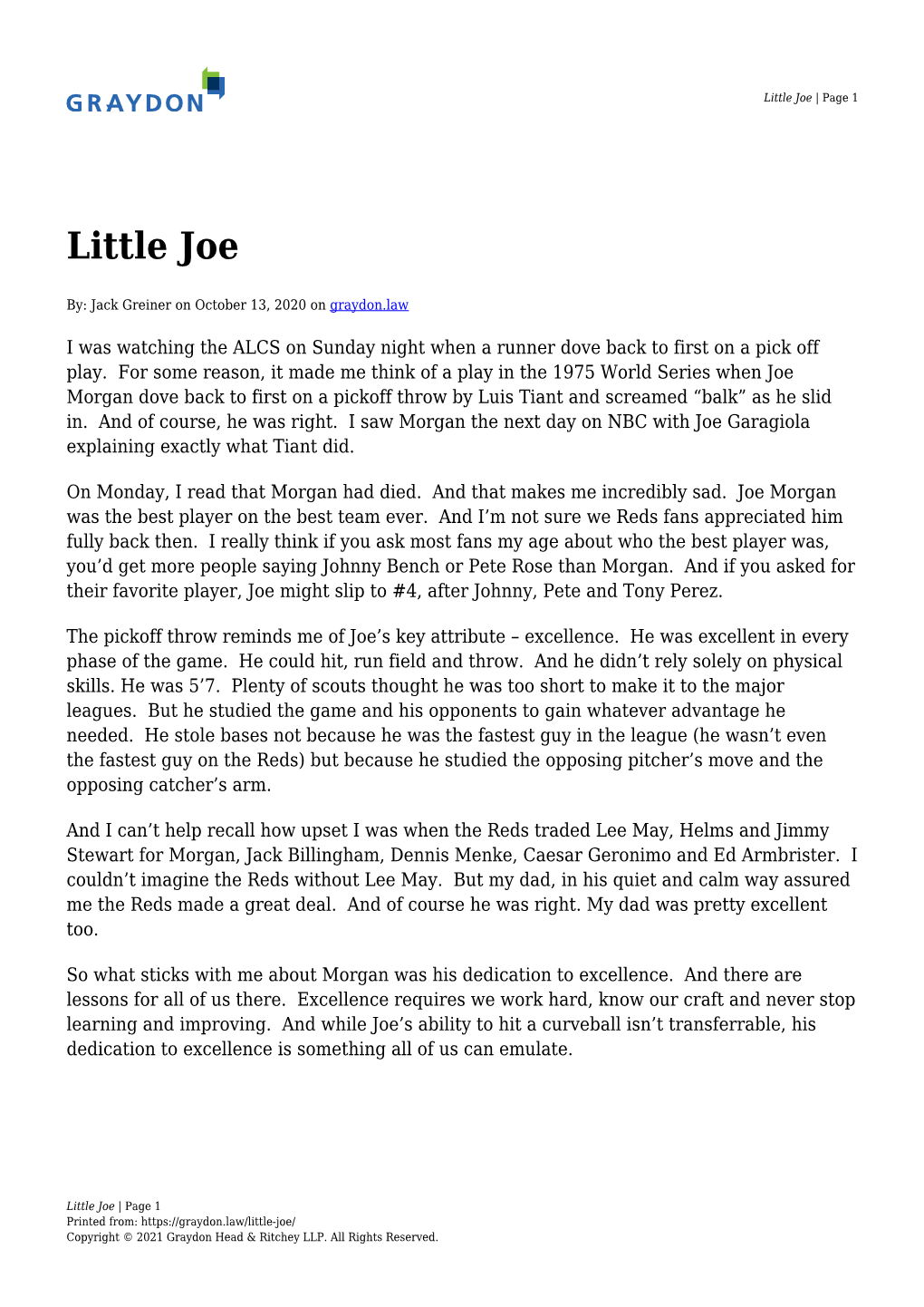 Little Joe | Page 1