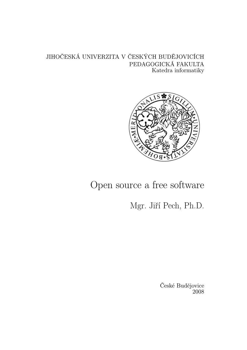 Open Source a Free Software