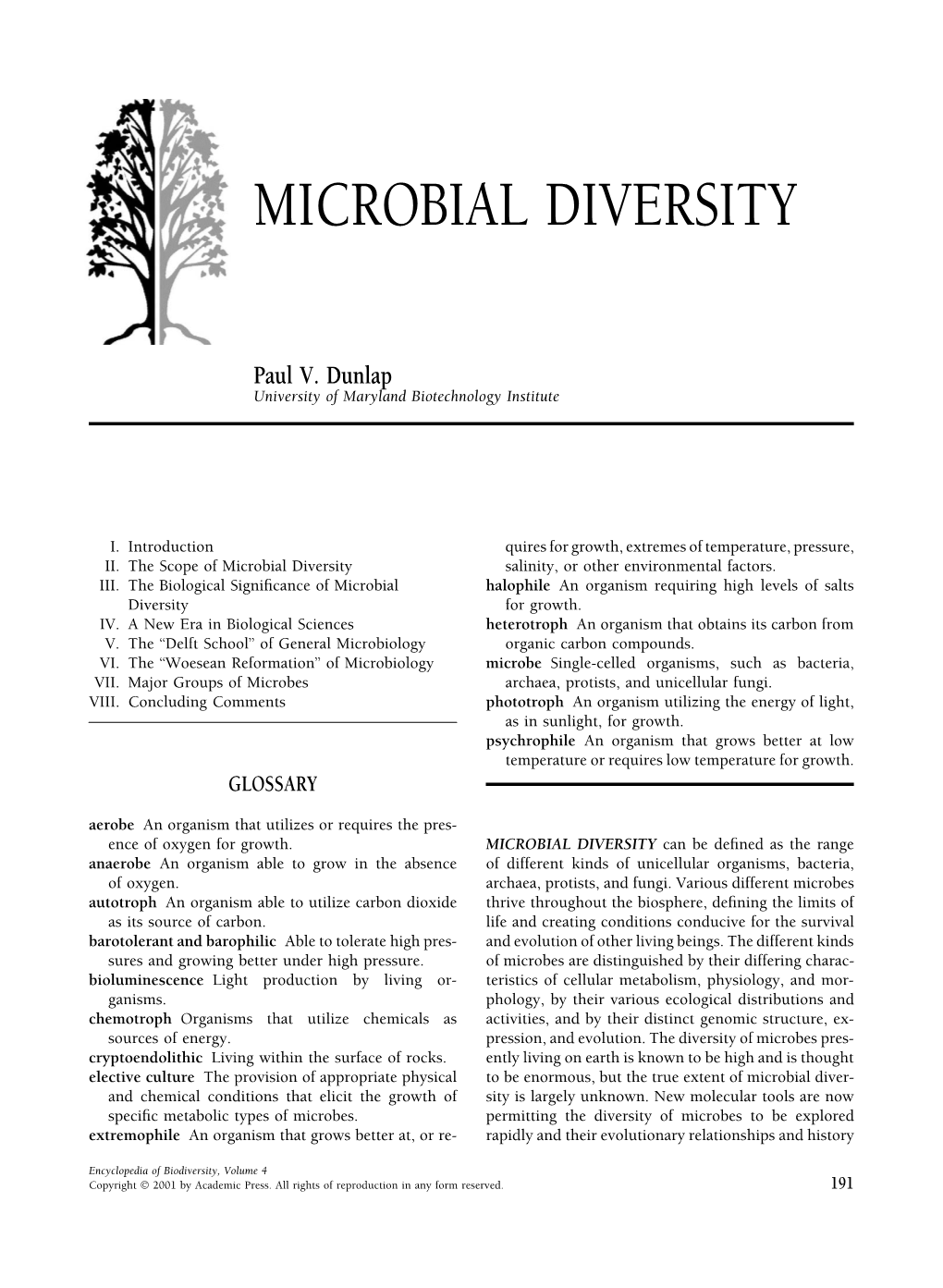 Microbial Diversity