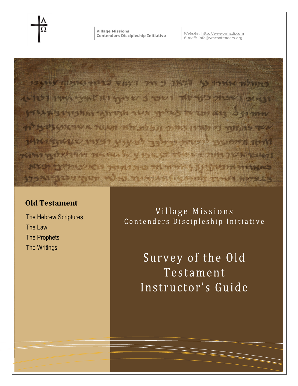 Survey of the Old Testament Instructor's Guide