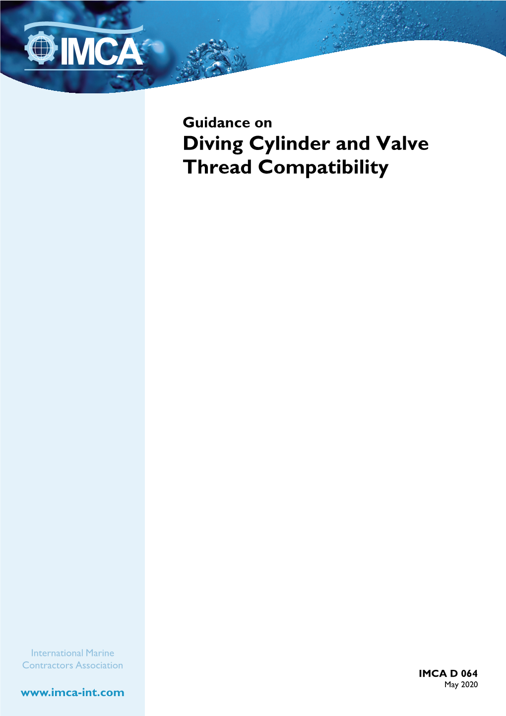 Diving Cylinder and Valve Thread Compatibility