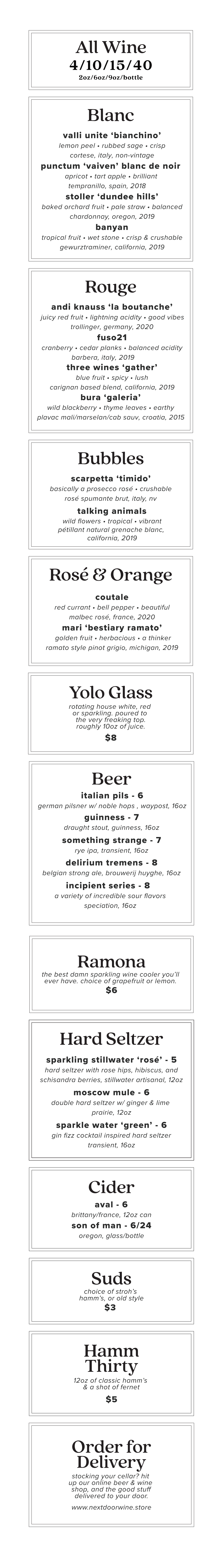 Blanc Rosé & Orange Rouge Bubbles All Wine Yolo Glass Order For