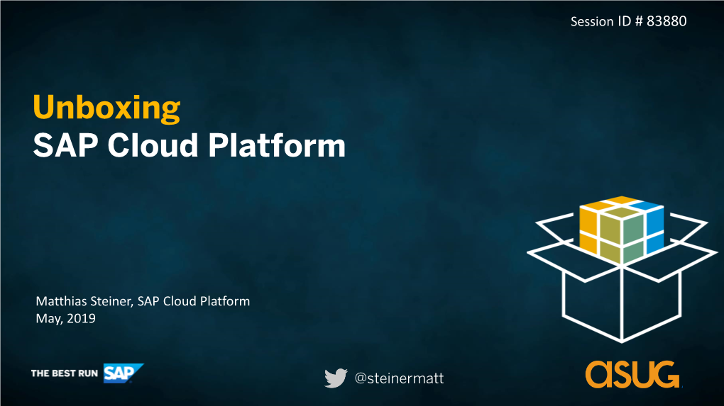 SAP Cloud Platform