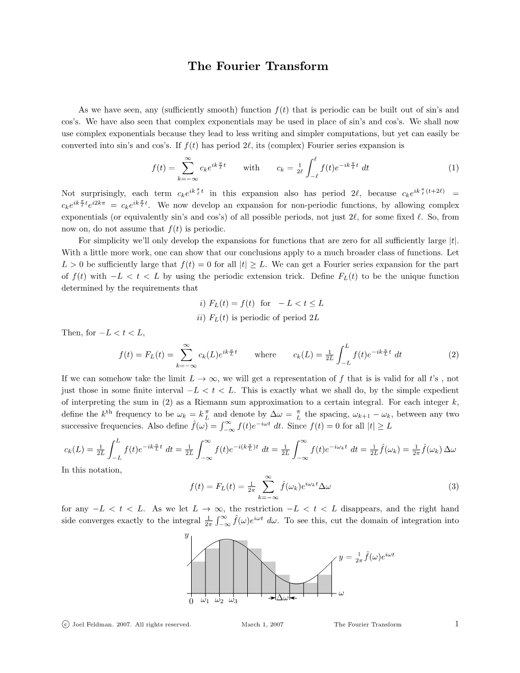 The Fourier Transform