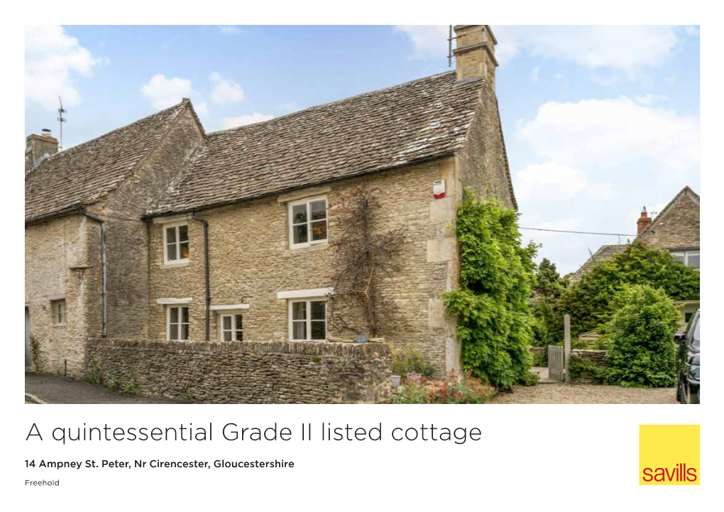A Quintessential Grade II Listed Cottage