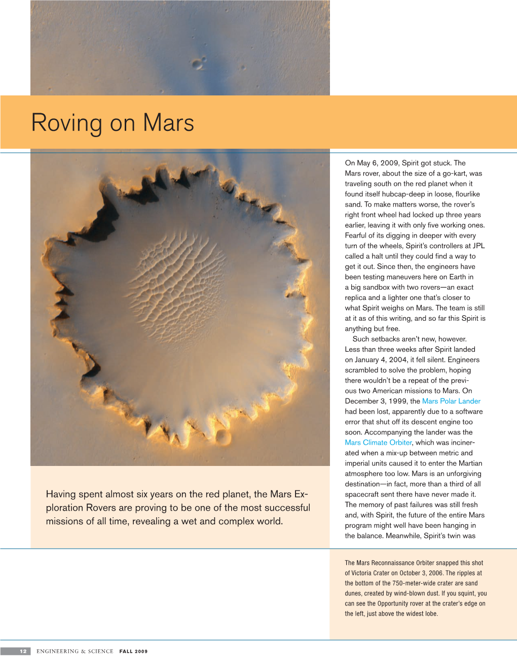 Roving on Mars