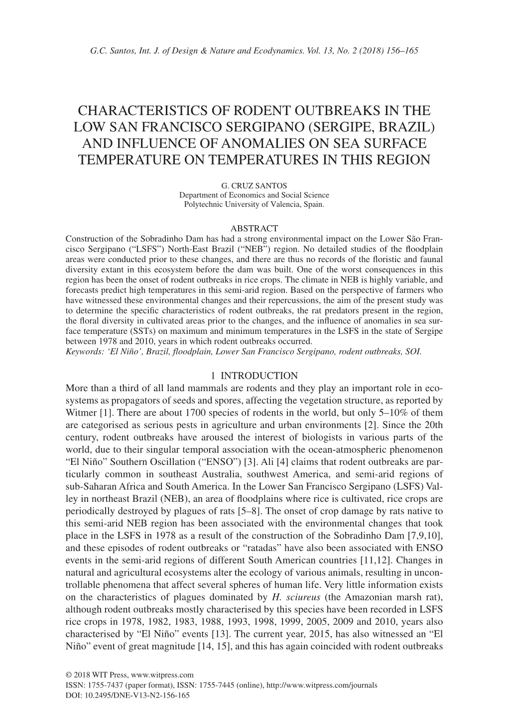 Characteristics of Rodent Outbreaks in The