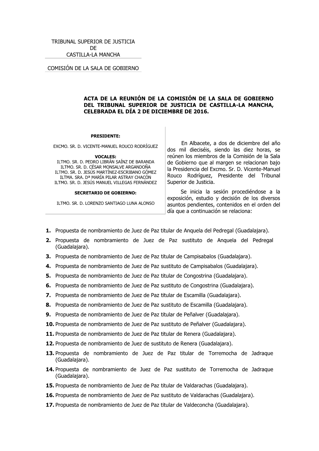 Tribunal Superior De Justicia De Castilla-La Mancha