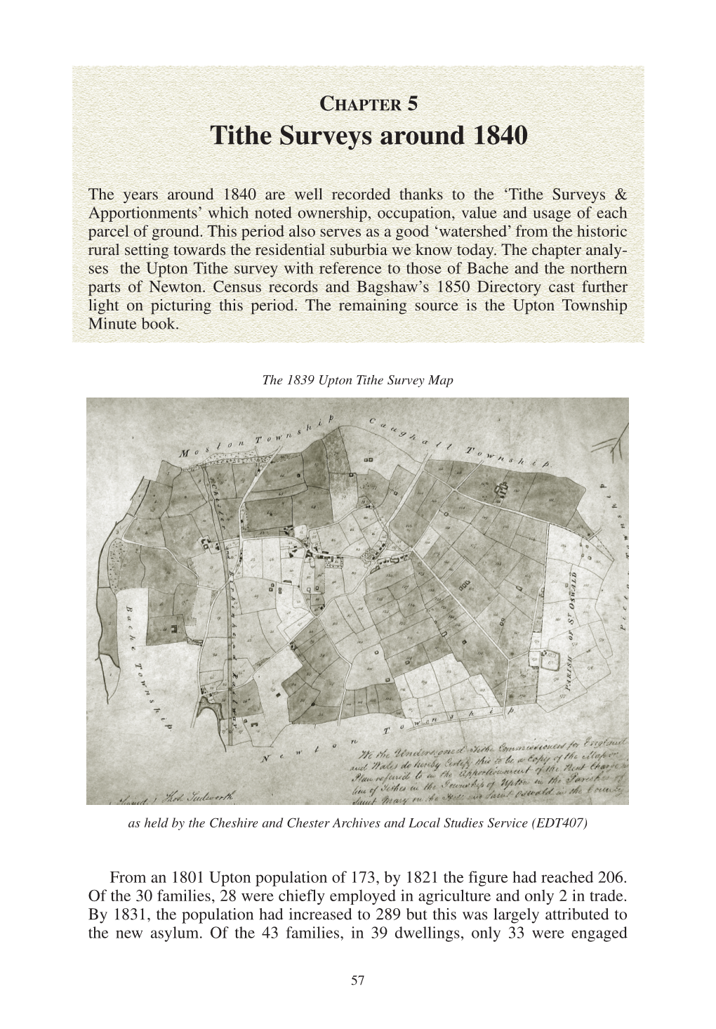 Tithe Surveys Around 1840