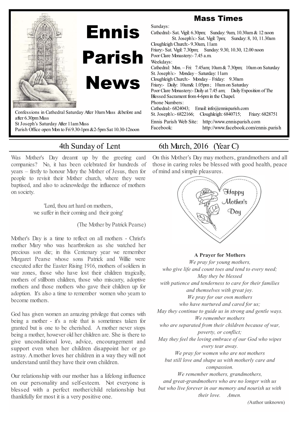 Ennis Parish News