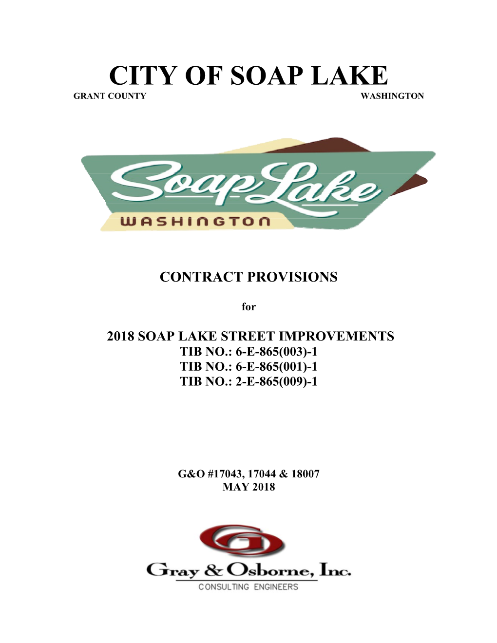 City of Soap Lake Grant County Washington