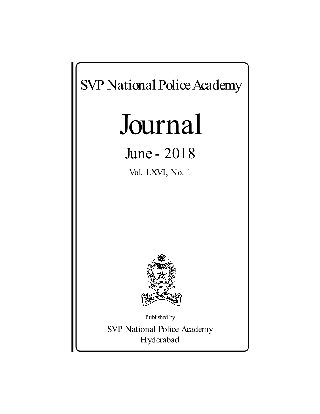 Journal June - 2018 Vol