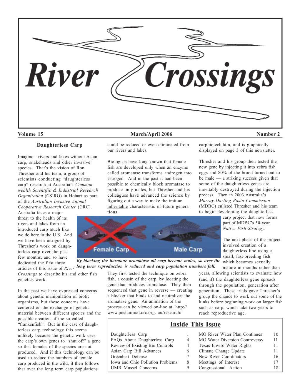 River Crossings - Volume 15 - Number 2 - March/April 2006