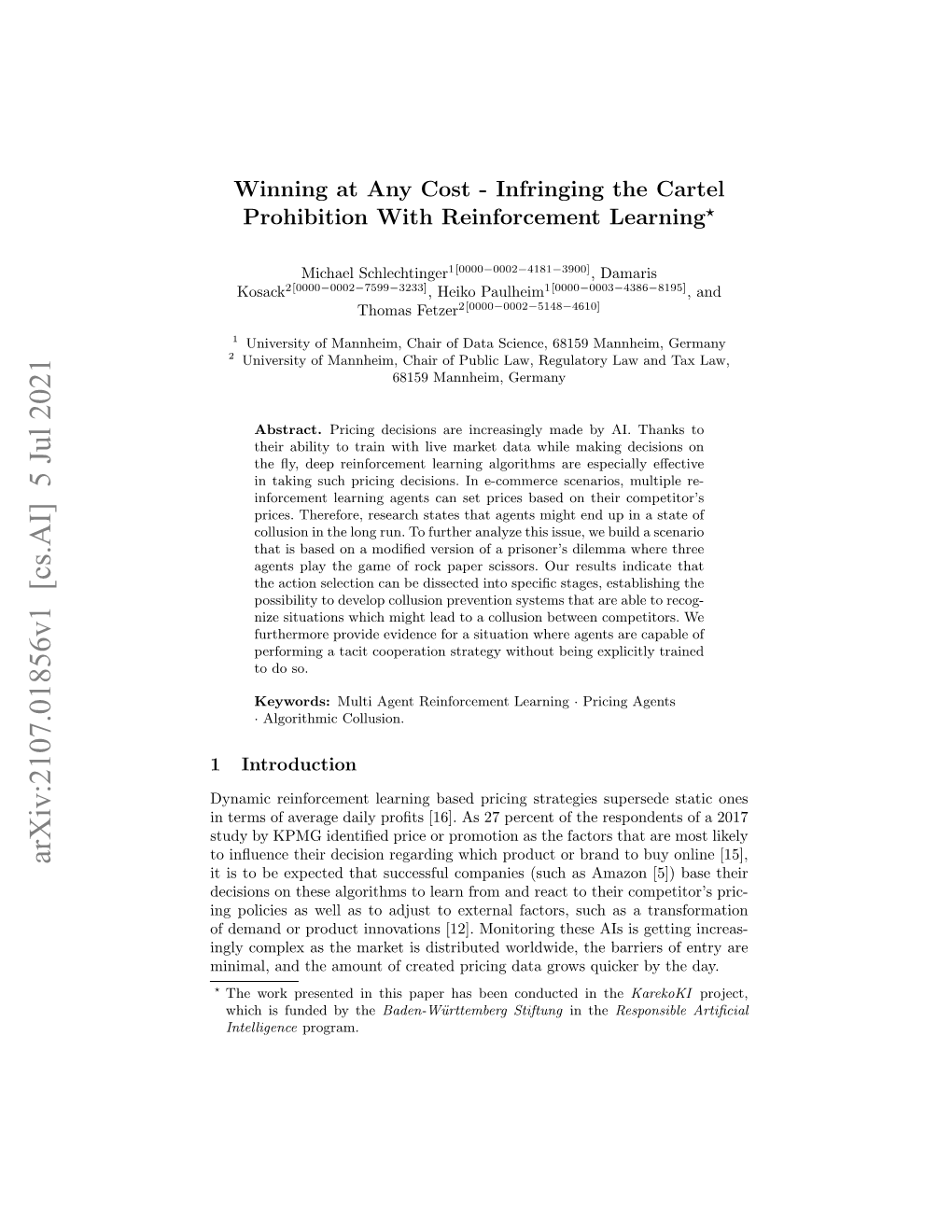 Arxiv:2107.01856V1 [Cs.AI] 5 Jul 2021