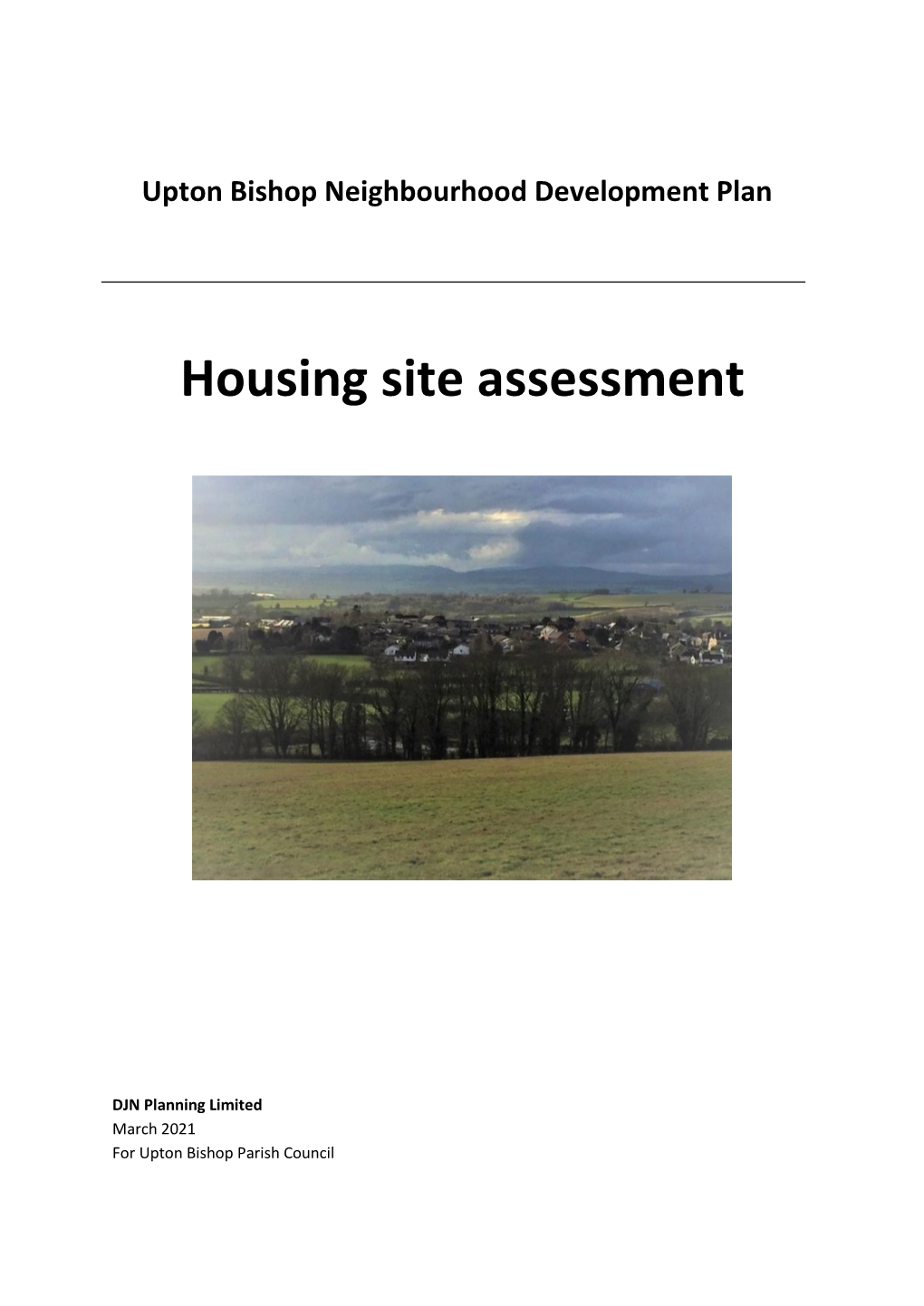 Housing Site Assessment