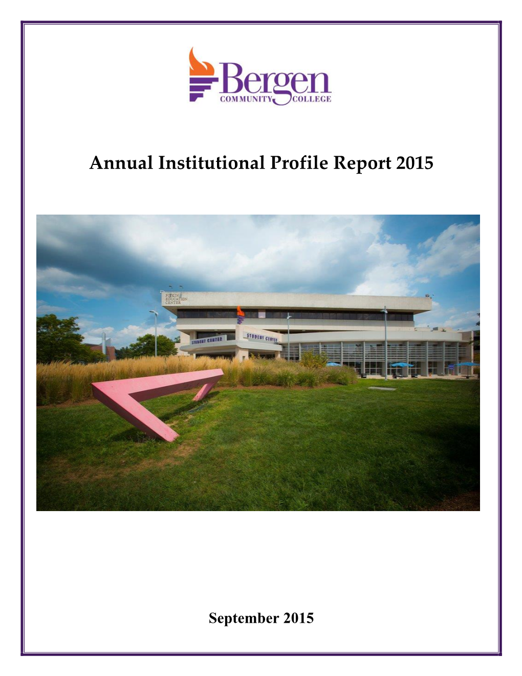 Annual Institutional Profile Report 2015