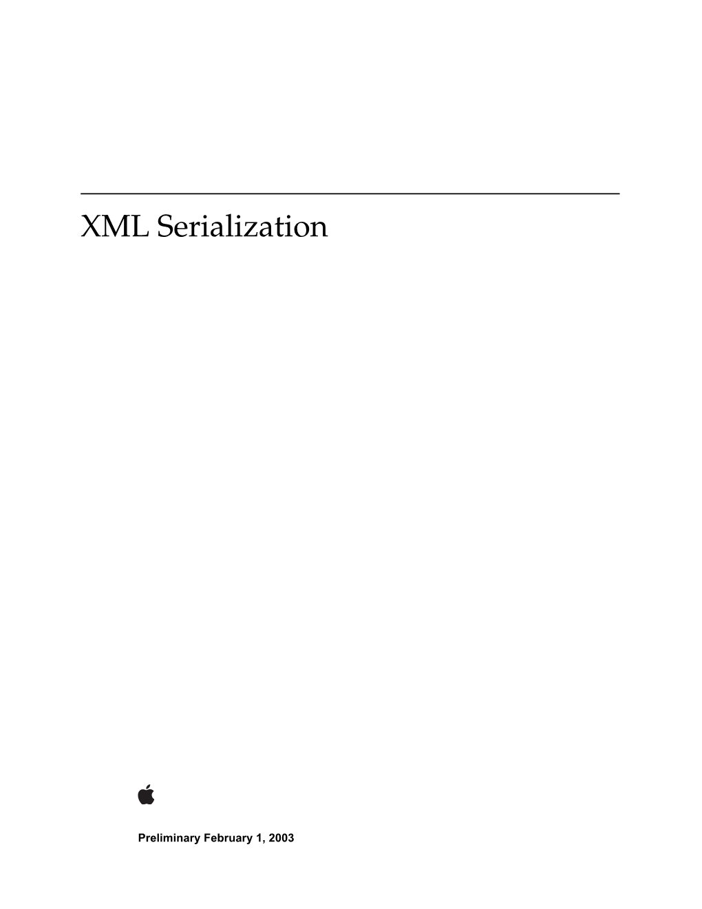 XML Serialization