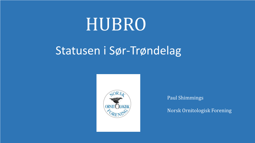 Statusen I Sør-Trøndelag