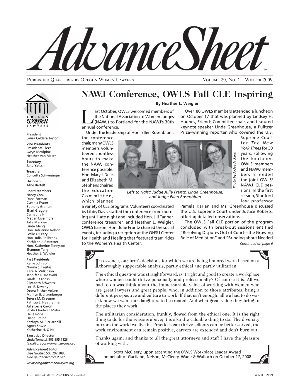 2010 Fall Advancesheet