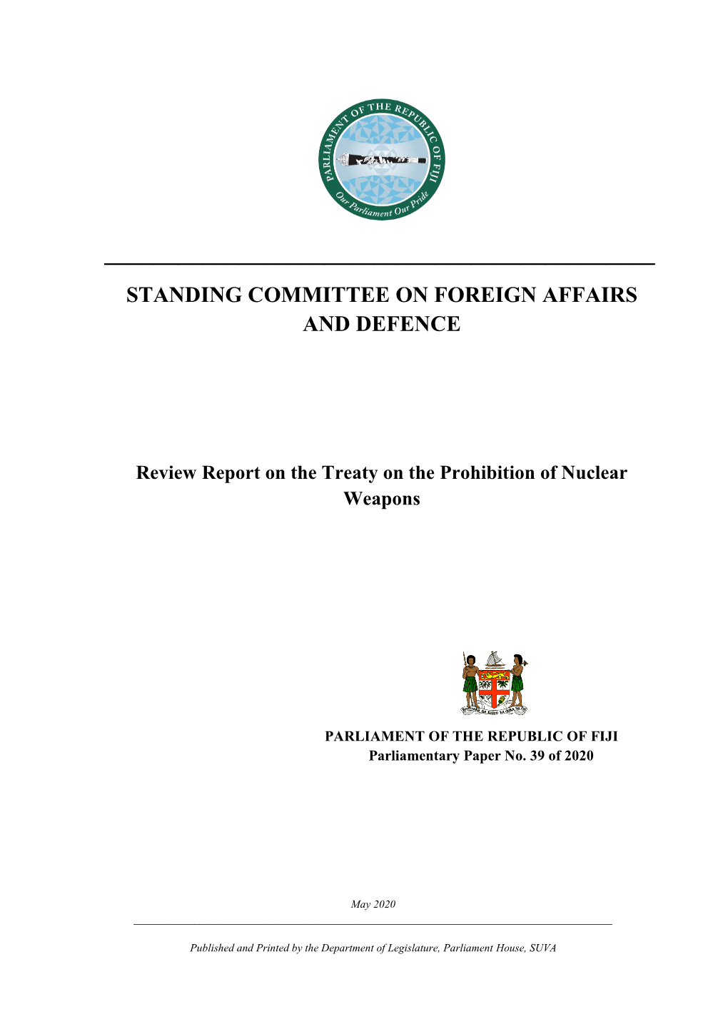 Review Report on the Treaty on the Prohibition of Nuclear Weapons