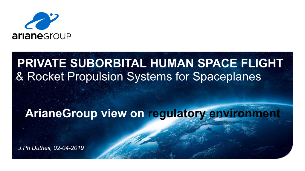 Spaceplane « Rocket Propulsion System »