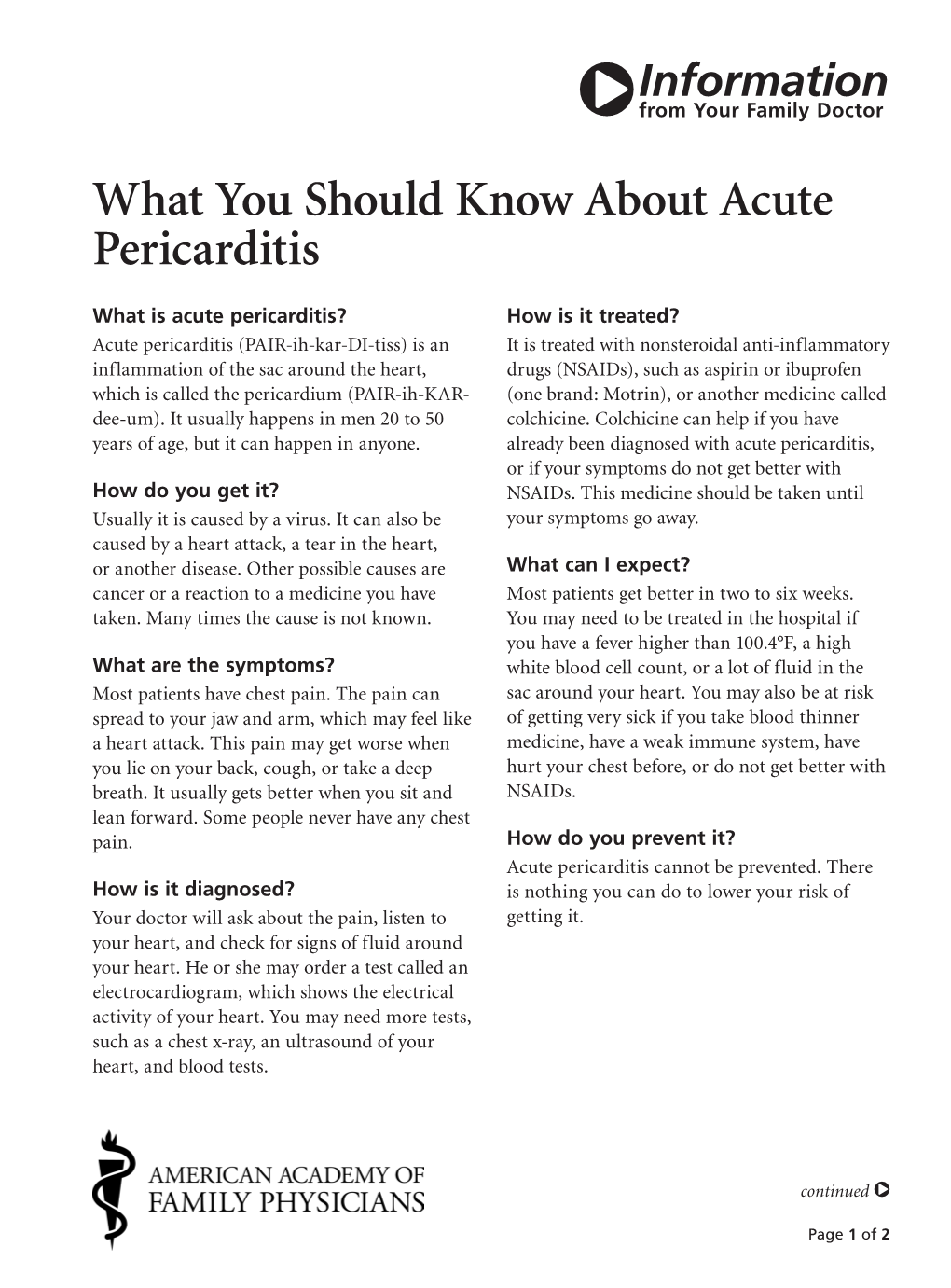 What You Should Know About Acute Pericarditis