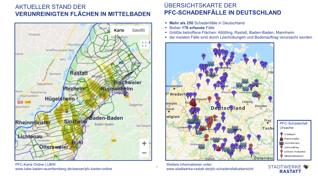 Aktueller Stand Der Verunreinigten Flächen in Mittelbaden