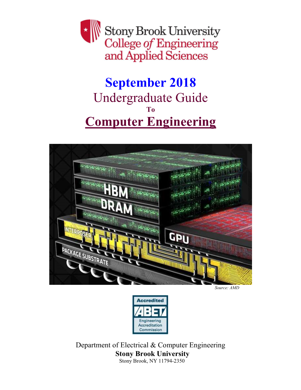 September 2018 Undergraduate Guide Computer Engineering
