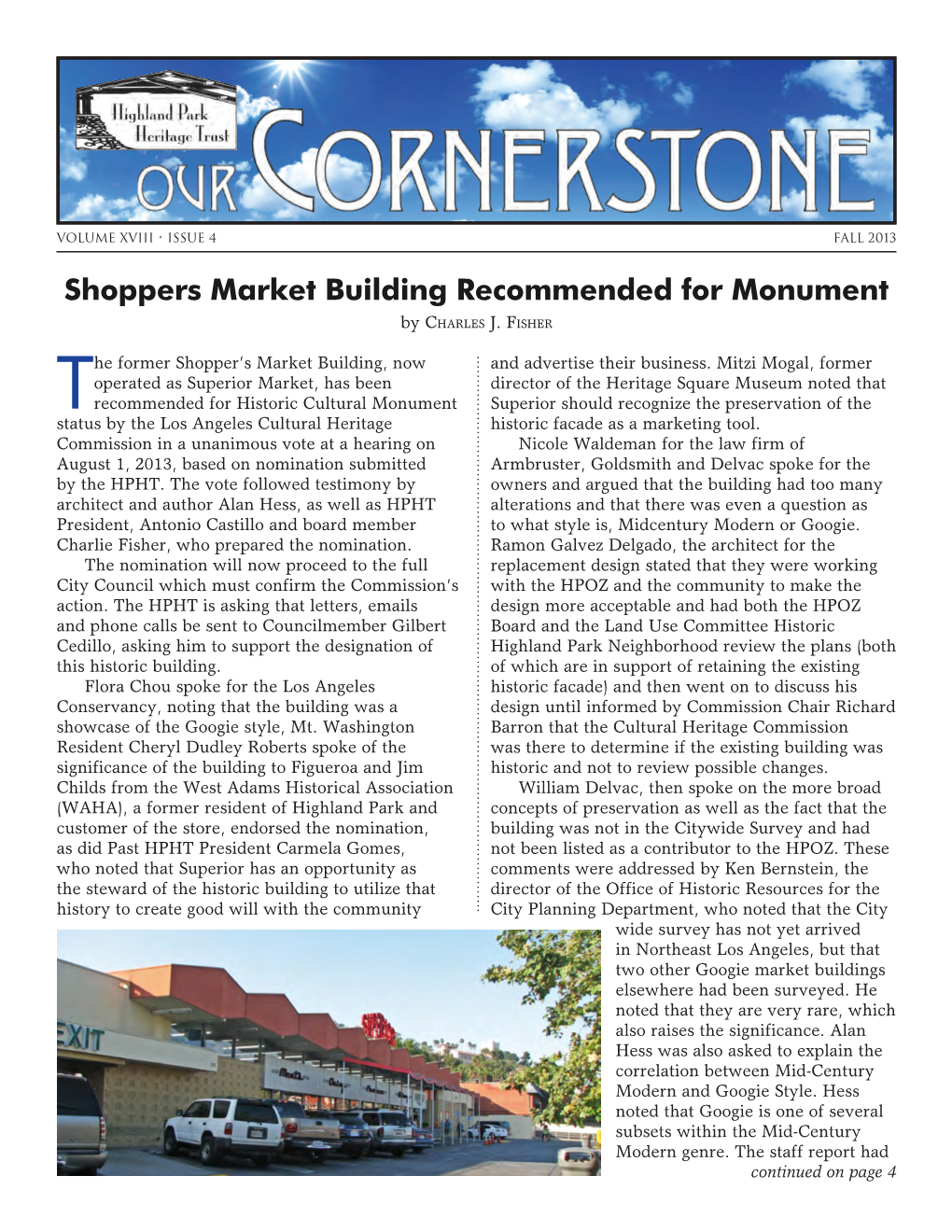 Shoppers Market Building Recommended for Monument by Charles J