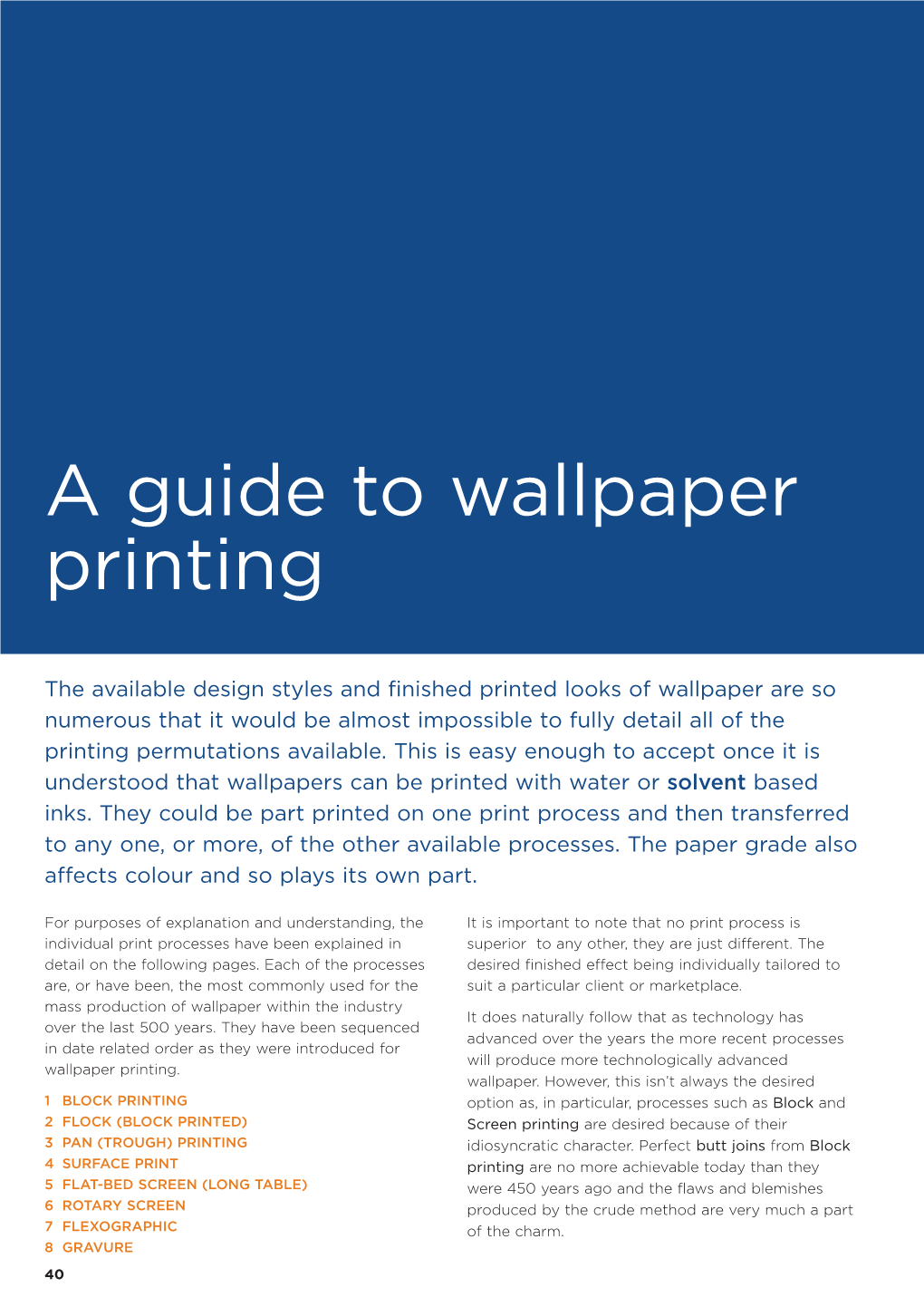 A Guide to Wallpaper Printing