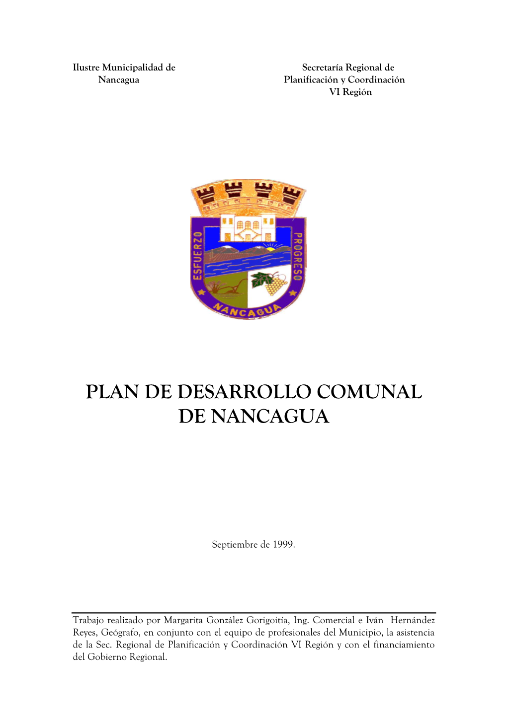 Plan De Desarrollo Comunal De Nancagua
