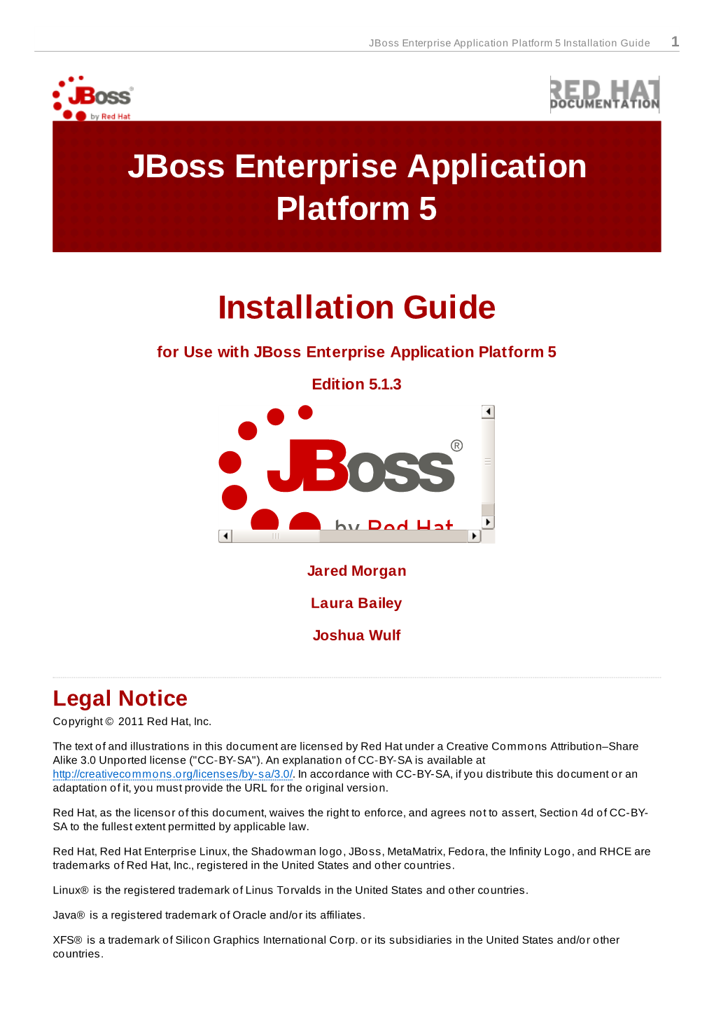 Jboss Enterprise Application Platform 5 Installation Guide 1