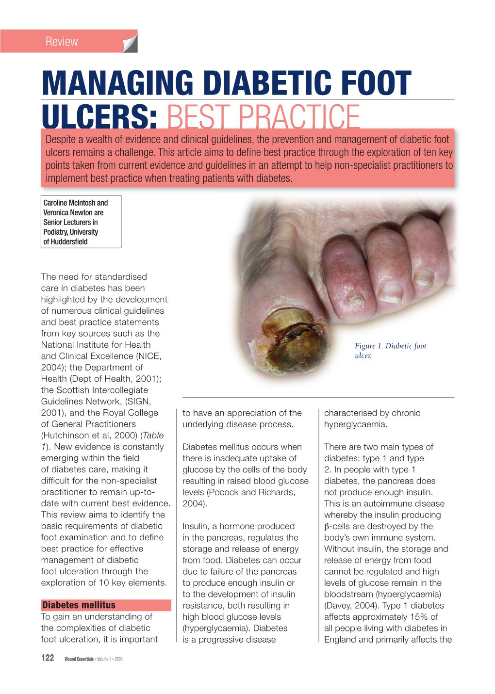 Managing Diabetic Foot Ulcers