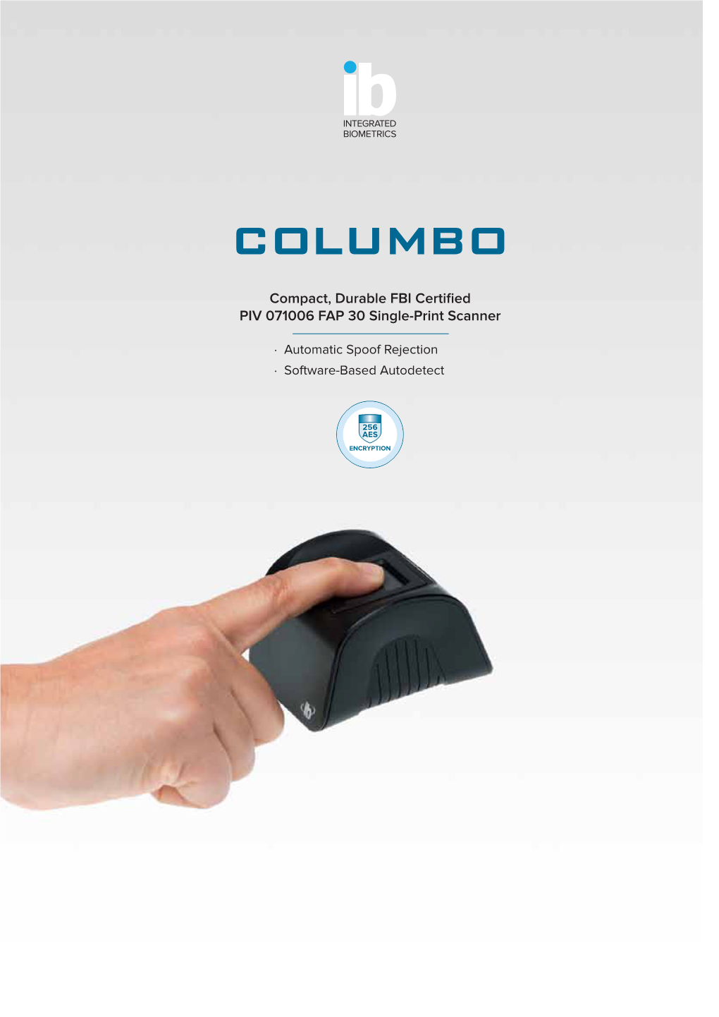 INTERGRATED BIOMETRICS COLUMBO Single-Finger Scanner