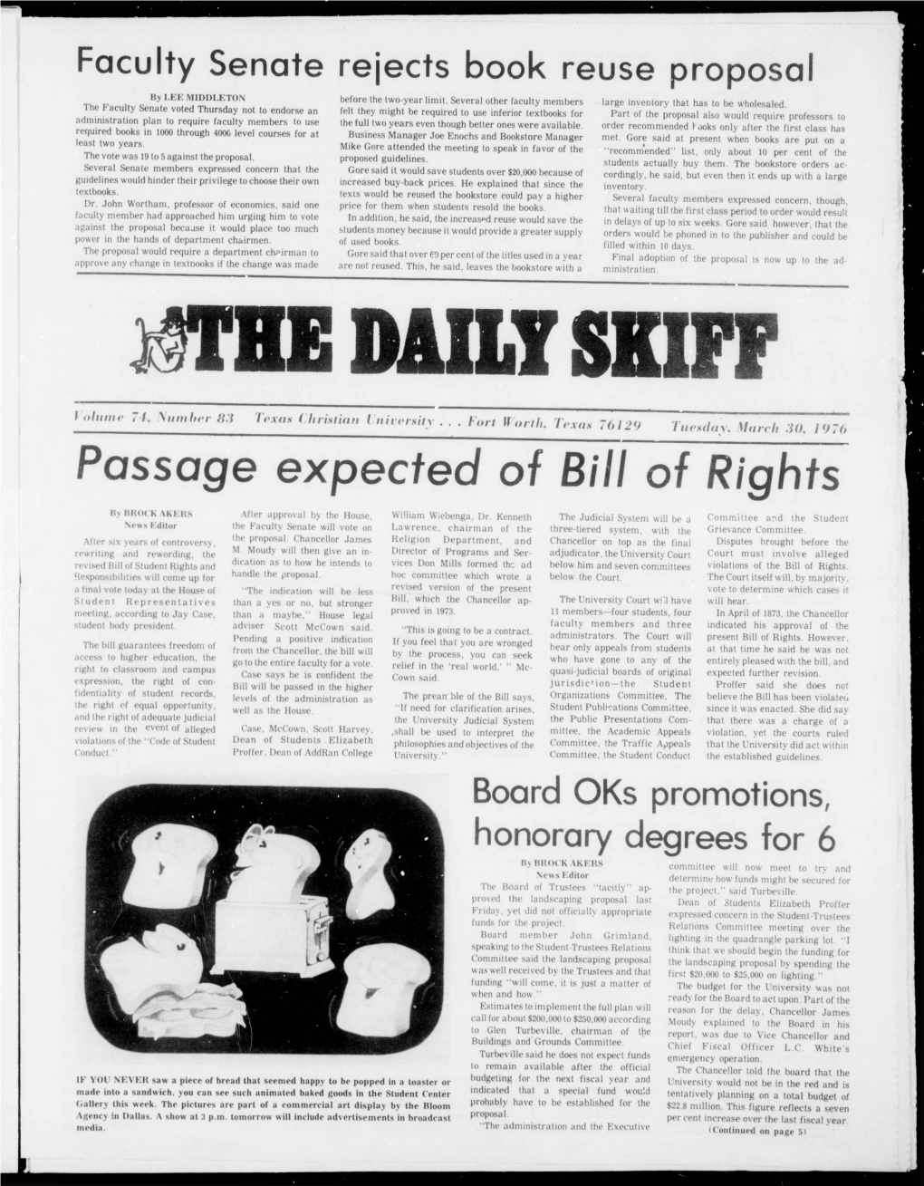 Passage Expected of Bill of Rights