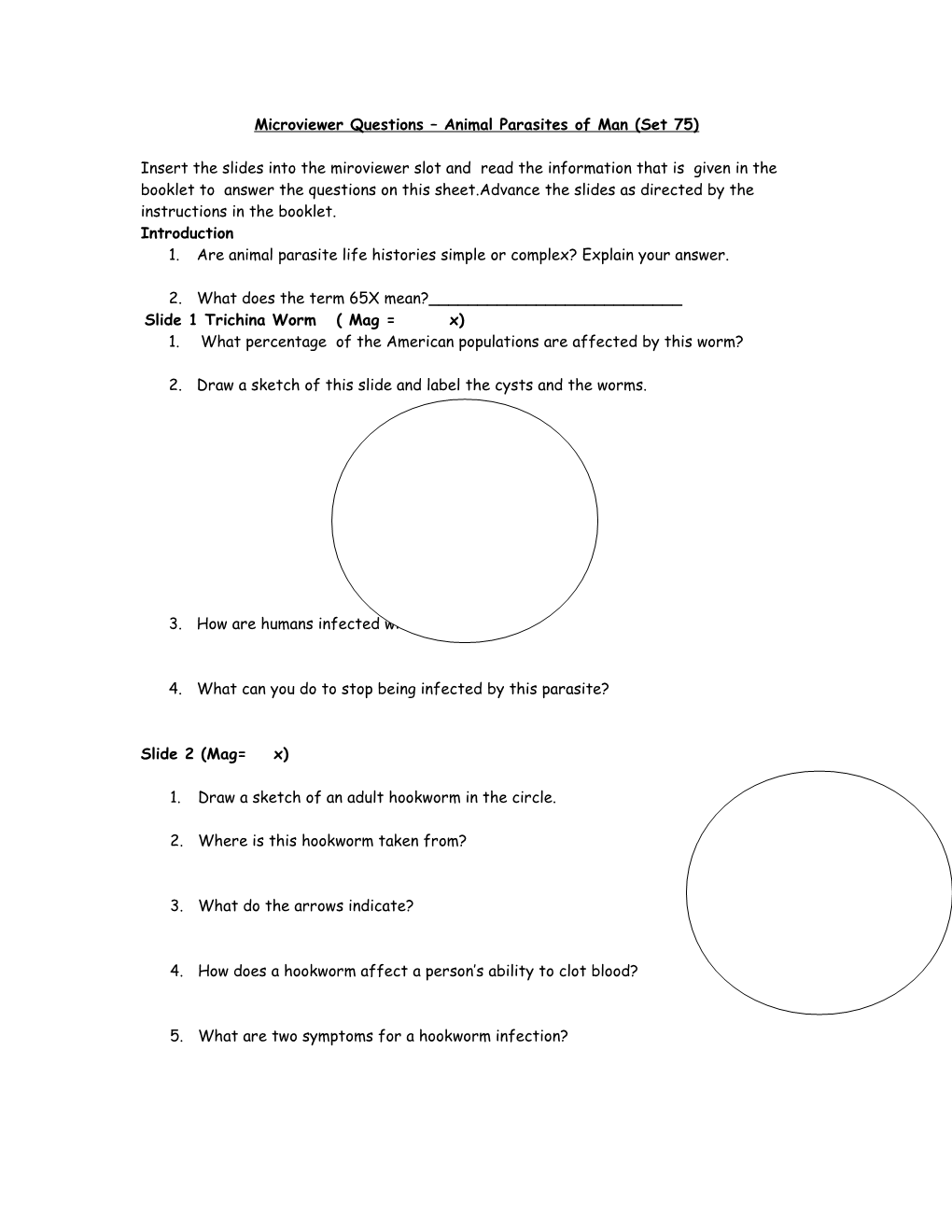 Microviewer Questions Photosynthesis (Set 59)