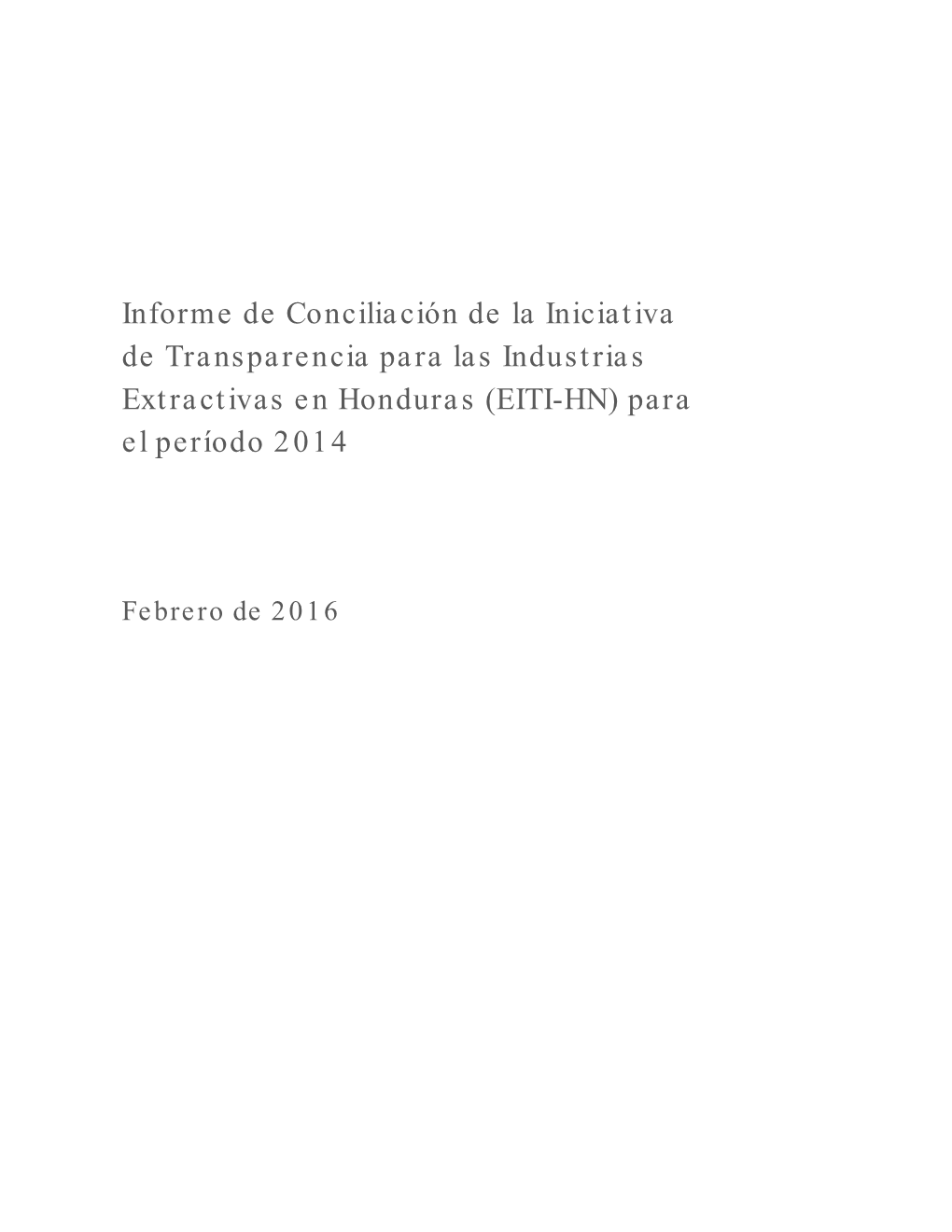 Informe EITI 2014