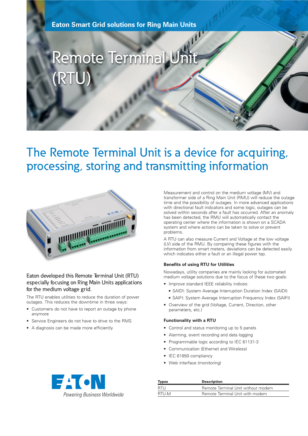Remote Terminal Unit (RTU)