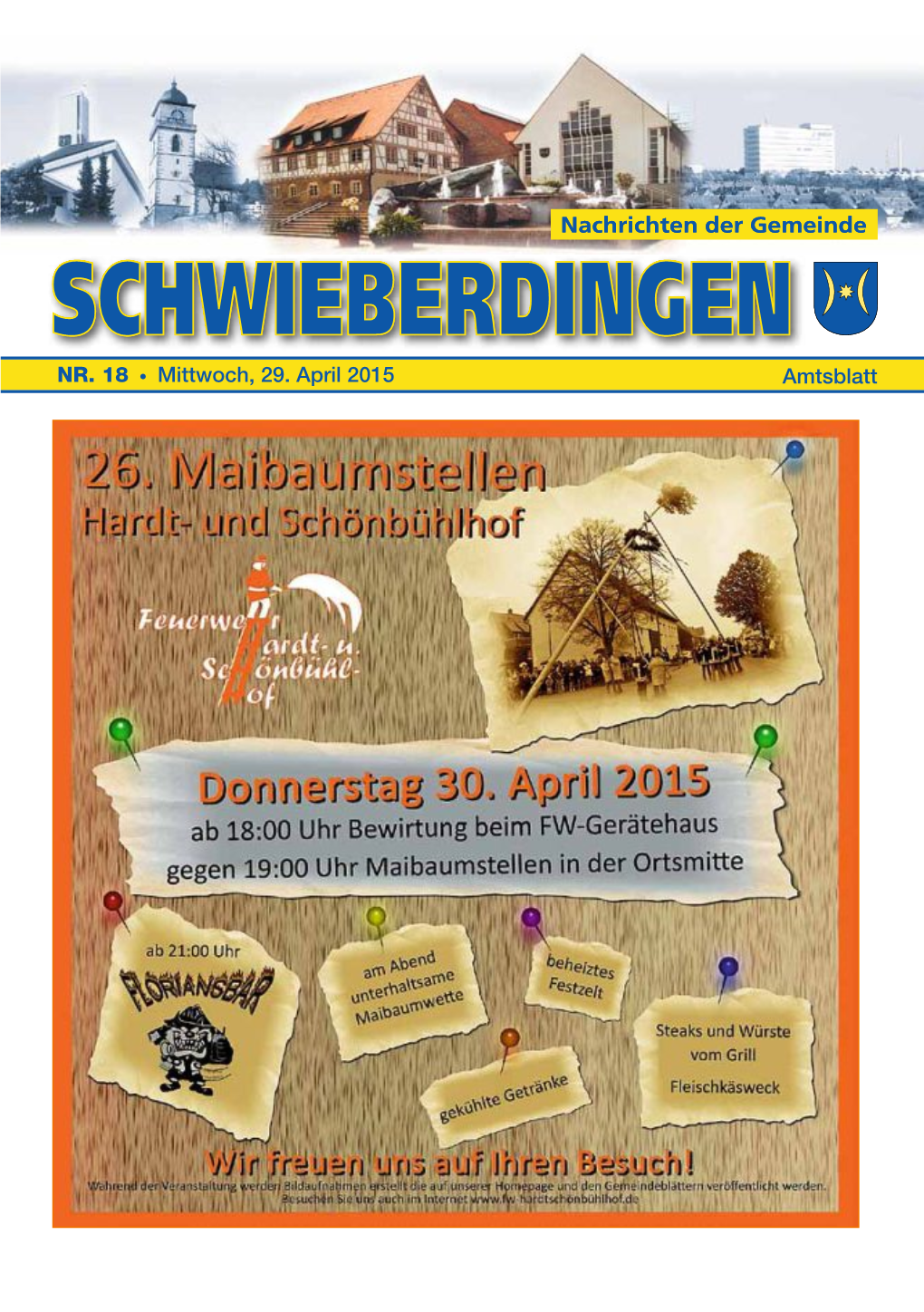 Amtsblatt NR. 18 • Mittwoch, 29. April 2015