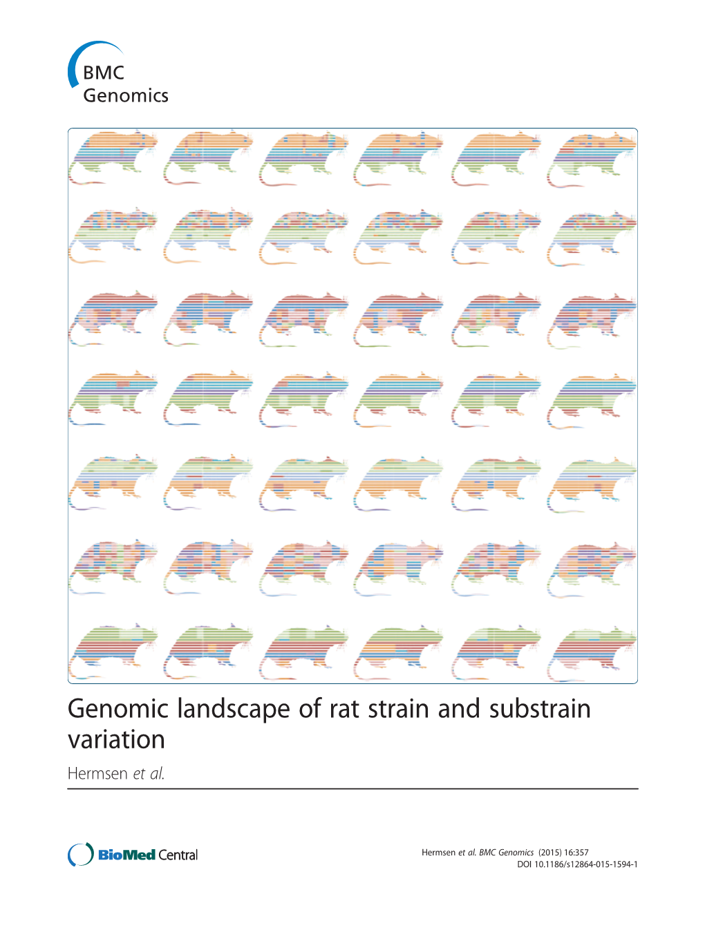 Genomic Landscape of Rat Strain and Substrain Variation Hermsen Et Al