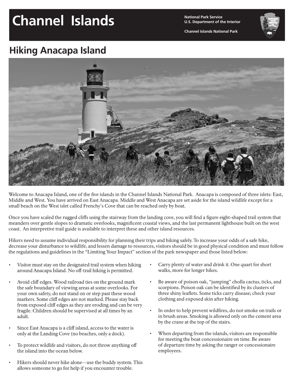 Hiking Anacapa Island